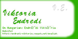 viktoria endredi business card